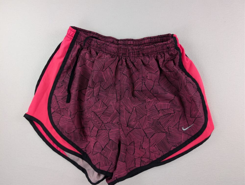 Nike Dri-FIT Pink Black Geometric Running Shorts Women’s M